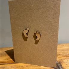 New Baby Bespoke Kraft card plain