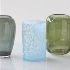 Blue Speckled Vase